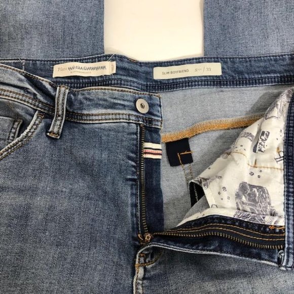 Anthropologie Blue Boyfriend Jeans - Picture 13 of 14